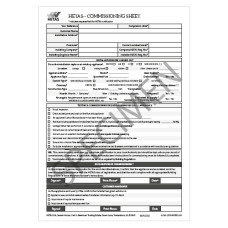 Commissioning Sheets (pad of 25)
