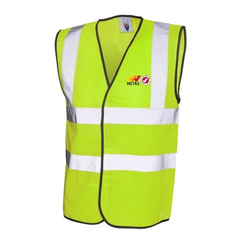 HETAS Approved Retailer Sleeveless Safety Waistcoat